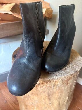 Nike Black Ankle Booties with Side Zip